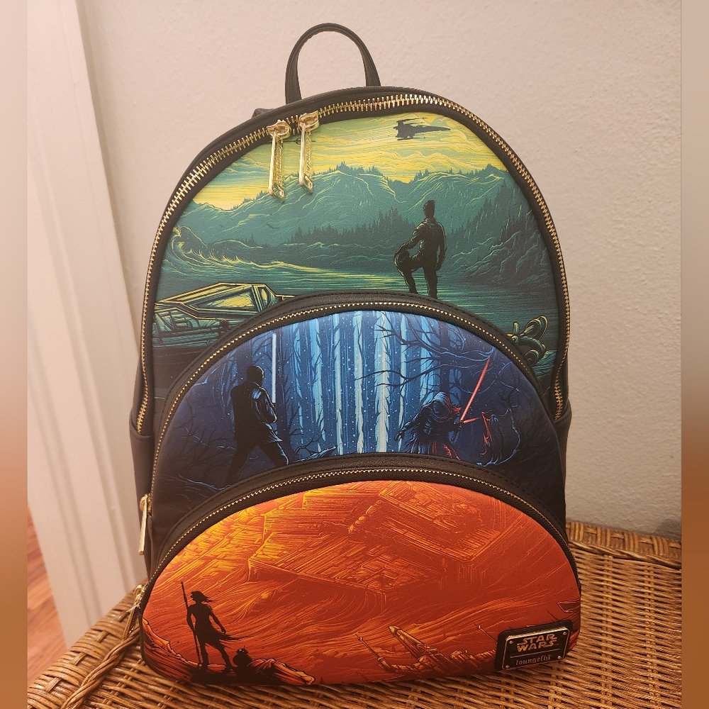 Loungefly Star Wars The Force Awakens Backpack - Disney 100 - Picture 1 of 3